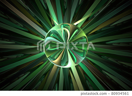 Abstract fractals delicate light glass bubble. Abstract fractals delicate light glass bubble. 80934561