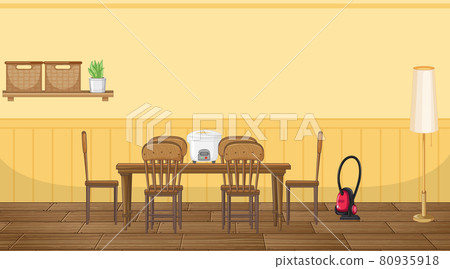 Dining room interior design with furniture Dining room interior design with furniture 80935918