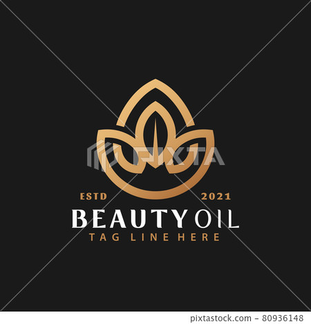 Golden Nature Beauty Oil Logo Design, Abstract Logos Designs Concept for Template Golden Nature Beauty Oil Logo Design, Abstract Logos Designs Concept for Template 80936148