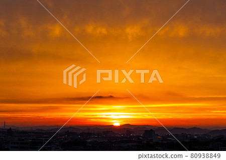 Fiery dusk Fiery dusk 80938849