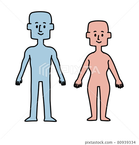 男性和女性剪影 男性和女性剪影 80939334