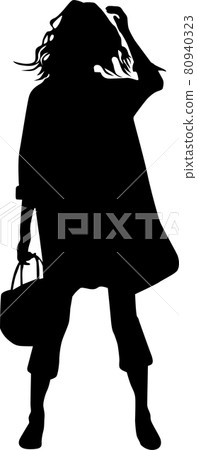 Fashionable fashion silhouette 80940323