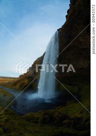 Iceland Powerful Waterfall Sellalands Foss Nature Iceland Powerful Waterfall Sellalands Foss Nature 80943372