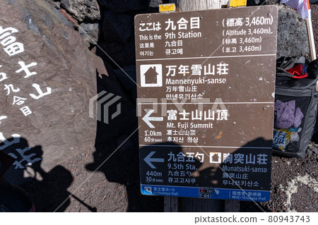 富士山第九站信息板 80943743