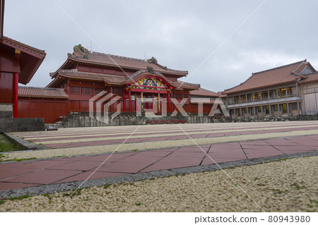 Beautiful Shuri Castle, world heritage site of Naha, Okinawa, Japan. Beautiful Shuri Castle, world heritage site of Naha, Okinawa, Japan. 80943980