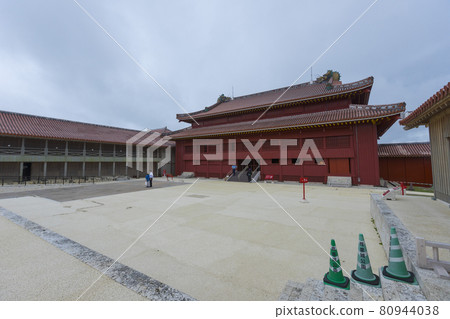 Okinawa, Japan - June 8,2019 : Unidentified tourist travel at Shuri Castle world heritage site of Naha, Okinawa, Japan on June 8,2019. 80944038