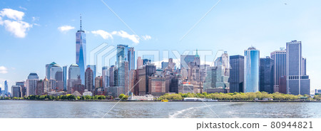 Skyline of Financial District and Lower Manhattan in New York City, USA Skyline of Financial District and Lower Manhattan in New York City, USA 80944821