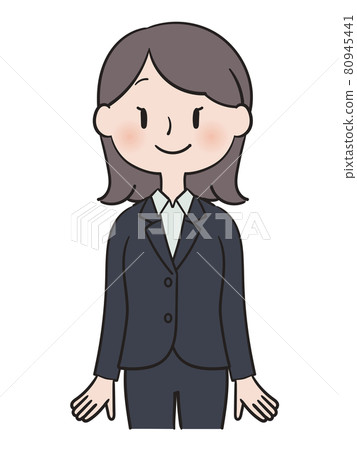 自然笑的西裝女人 自然笑的西裝女人 80945441