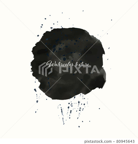 Vector Watercolor texture circle element Brush stroke stain texture watercolor Vector Watercolor texture circle element Brush stroke stain texture watercolor 80945643