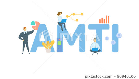 AMTI, Alternative Minimum Taxable Income. Concept with keyword, people and icons. Flat vector illustration. Isolated on white. AMTI, Alternative Minimum Taxable Income. Concept with keyword, people and icons. Flat vector illustration. Isolated on white. 80946100