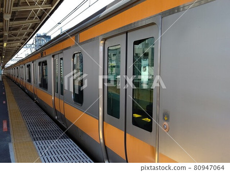 JR train Chuo Line at Tokyo Koenji Station 80947064