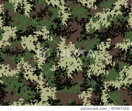 Fashionable camouflage pattern, military print .Seamless illustration 80947109