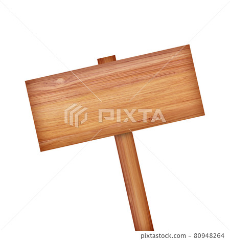 Wooden sign isolated on white Wooden sign isolated on white 80948264