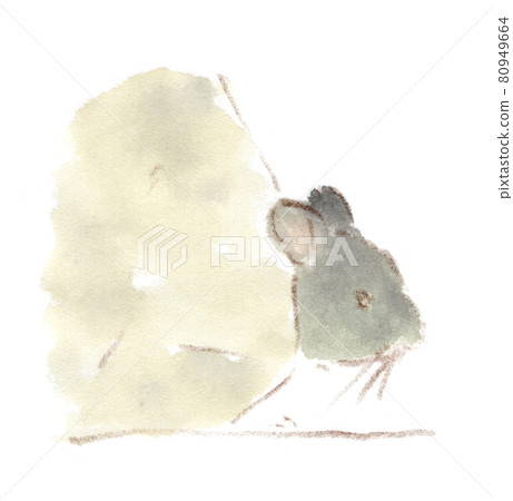 龍貓捉迷藏的水彩畫(從陰影中看這個)(插圖) 龍貓捉迷藏的水彩畫(從陰影中看這個)(插圖) 80949664