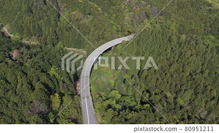 Turnpike Hakone aerial view 80951211