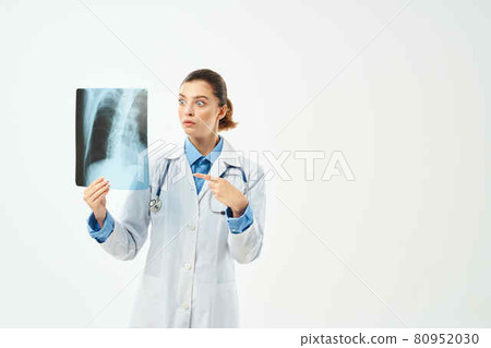 woman radiologist from examination x-ray emotion woman radiologist from examination x-ray emotion 80952030