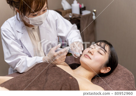 接受整容手術的女性（注射/鼻唇溝） 80952960