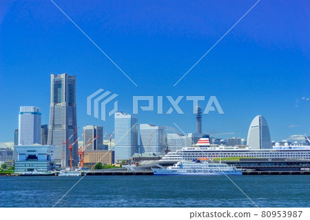 Yokohama scenery August 2021 Minatomirai 80953987