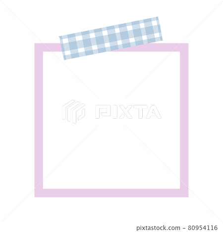 Illustration material: Notepad with colorful masking tape Illustration material: Notepad with colorful masking tape 80954116