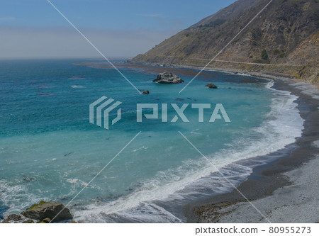 The beautiful coastline of the Pacific Ocean in Monterey County, California The beautiful coastline of the Pacific Ocean in Monterey County, California 80955273