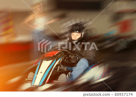 Portrait of nice man finishing race Portrait of nice man finishing race 80957174