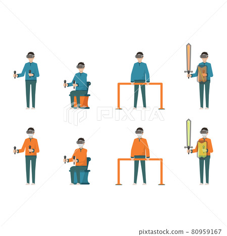 男孩體驗VR【遊戲、面具、景點、活動、事件】插圖 男孩體驗VR【遊戲、面具、景點、活動、事件】插圖 80959167