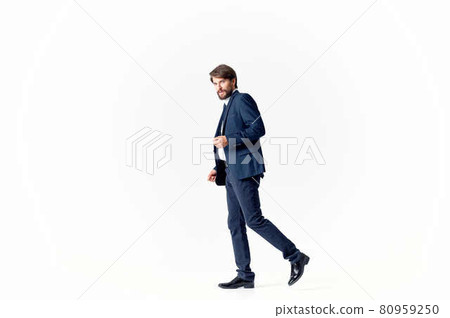 businessmen movement Jump light background 80959250