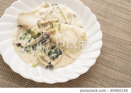 Cod cream boiled Cod cream boiled 80960146