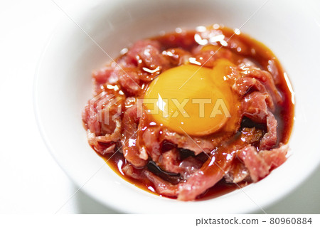 Horse meat yukhoe photo material 80960884