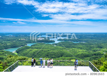 《Mie Prefecture》 Summer Yokoyama Observatory / Ago Bay Coastline 80961683