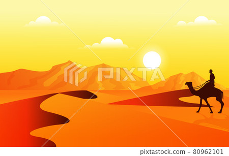 Sahara Desert Travel Tour Camel Arabian Culture Illustration Sahara Desert Travel Tour Camel Arabian Culture Illustration 80962101