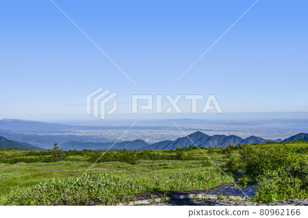 清晨從彌陀原眺望富山平原 80962166