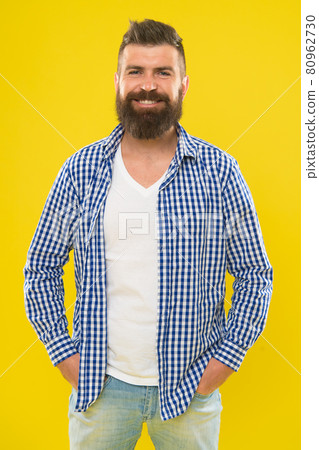 Bearded and happy. Hipster appearance. Beard fashion Bearded and happy. Hipster appearance. Beard fashion 80962730