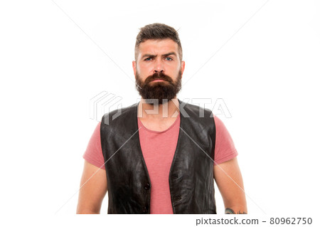Hipster with beard brutal guy. Masculinity concept. Barber Hipster with beard brutal guy. Masculinity concept. Barber 80962750