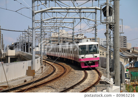 8800 type vehicle departing from Kita-Hatsutomi Station on the Shin-Keisei Line, Hatsutomi, Kamagaya City, Chiba Prefecture 8800 type vehicle departing from Kita-Hatsutomi Station on the Shin-Keisei Line, Hatsutomi, Kamagaya City, Chiba Prefecture 80963216