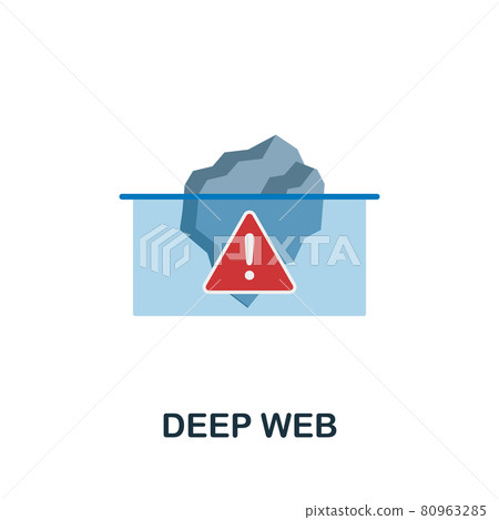 Deep Web flat icon. Colored sign from dark web collection. Creative Deep Web icon illustration for web design, infographics and more Deep Web flat icon. Colored sign from dark web collection. Creative Deep Web icon illustration for web design, infographics and more 80963285