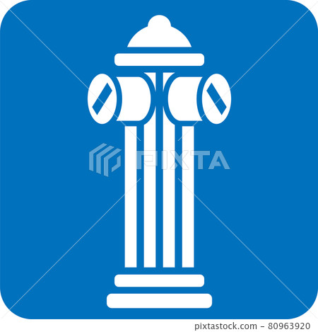 Fire hydrant pictogram - Stock Illustration [80963920] - PIXTA