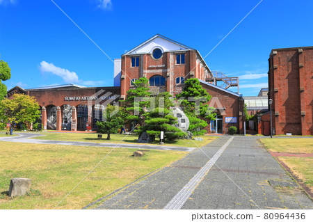 [兵庫縣]天氣晴朗的洲本市洲本圖書館 80964436