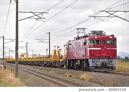 Tohoku Main Line Gohyakugawa-Hongu JR East ED75-759 (Sendai) Rail construction 80965548