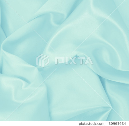 Smooth elegant blue silk or satin luxury cloth texture as abstract background. Luxurious background design 80965684