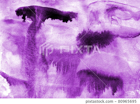 Abstract lilac watercolor on paper texture as background Abstract lilac watercolor on paper texture as background 80965695