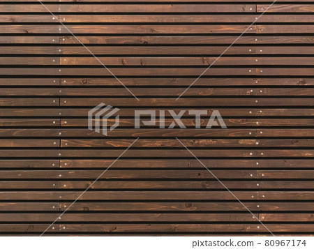 Background image of brown blindfold fence with wood grain 80967174