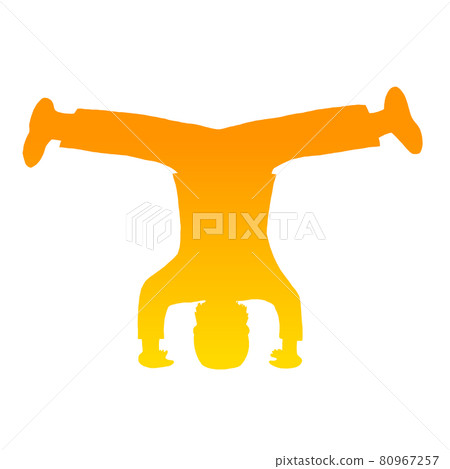 Headspin orange silhouette Headspin orange silhouette 80967257