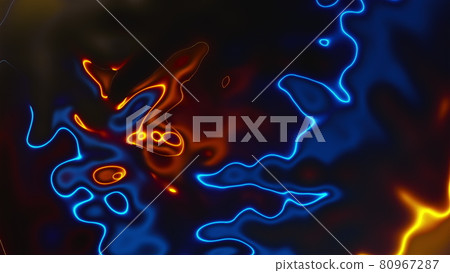 Abstract background with wriggling waves 80967287
