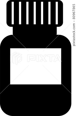Bottle / Bottle Illustration (Silhouette) 80967865