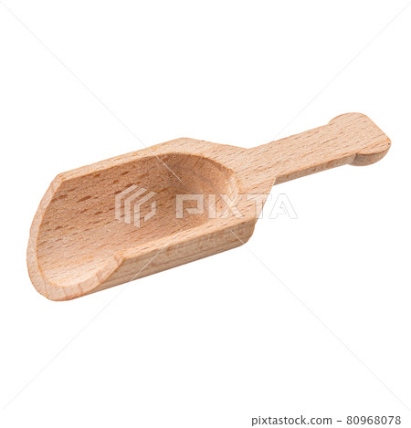 Isolated wooden cooking seasoning scoop on white Isolated wooden cooking seasoning scoop on white 80968078