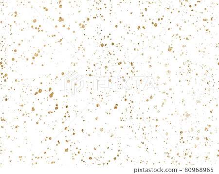 Ink golden blots grunge urban background. Vector dust overlay distress grain. Gold paint splatter , dirty, poste 80968965