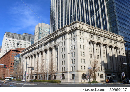 位於東京都千代田區丸之內的明治人壽大廈 明治人壽保險公司總部本館 位於東京都千代田區丸之內的明治人壽大廈 明治人壽保險公司總部本館 80969437