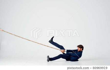 business man in suit dance legislator studio light background work business man in suit dance legislator studio light background work 80969919