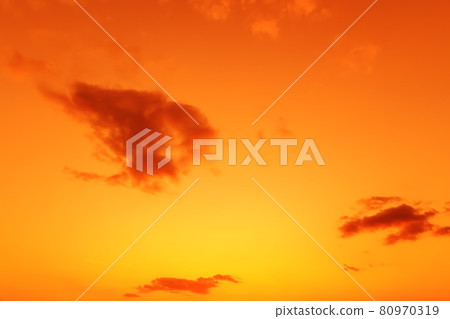 Heavenly landscape dawn background sky dramatic beautiful orange red with clouds at sunset or sunrise Heavenly landscape dawn background sky dramatic beautiful orange red with clouds at sunset or sunrise 80970319